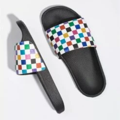 Vans Women's Glitter Slide-On In Checkerboard-Multi -Cheap Shoes Store 0 0 0004lgxxw 3 1100x