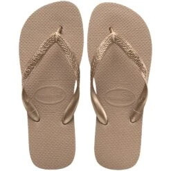 Havaianas Slim Tiras In Rose Gold