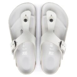 Birkenstock Women's Big Buckle Gizeh Leather In White -Cheap Shoes Store 1018885 4 1100x