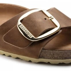 Birkenstock Women's Madrid Big Buckle Oiled Leather In Cognac (Narrow Width) -Cheap Shoes Store 1 0 1006525 detail 1 1100x