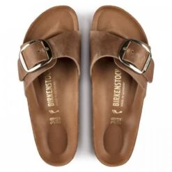 Birkenstock Women's Madrid Big Buckle Oiled Leather In Cognac (Narrow Width) -Cheap Shoes Store 1 0 1006525 top 1100x