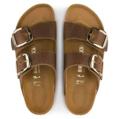 Birkenstock Women's Arizona Big Buckle Oiled Leather In Cognac (Narrow Width) -Cheap Shoes Store 1 0 1011073 3 1100x