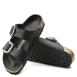 Birkenstock Women's Arizona Big Buckle Oiled Leather In Black (Narrow Width) -Cheap Shoes Store 1 0 1011075 4 1100x