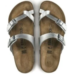Birkenstock Mayari Birko-Flor In Silver -Cheap Shoes Store 1 0 1045 birkenstock mayari birko flor 71083 silver 4 1100x
