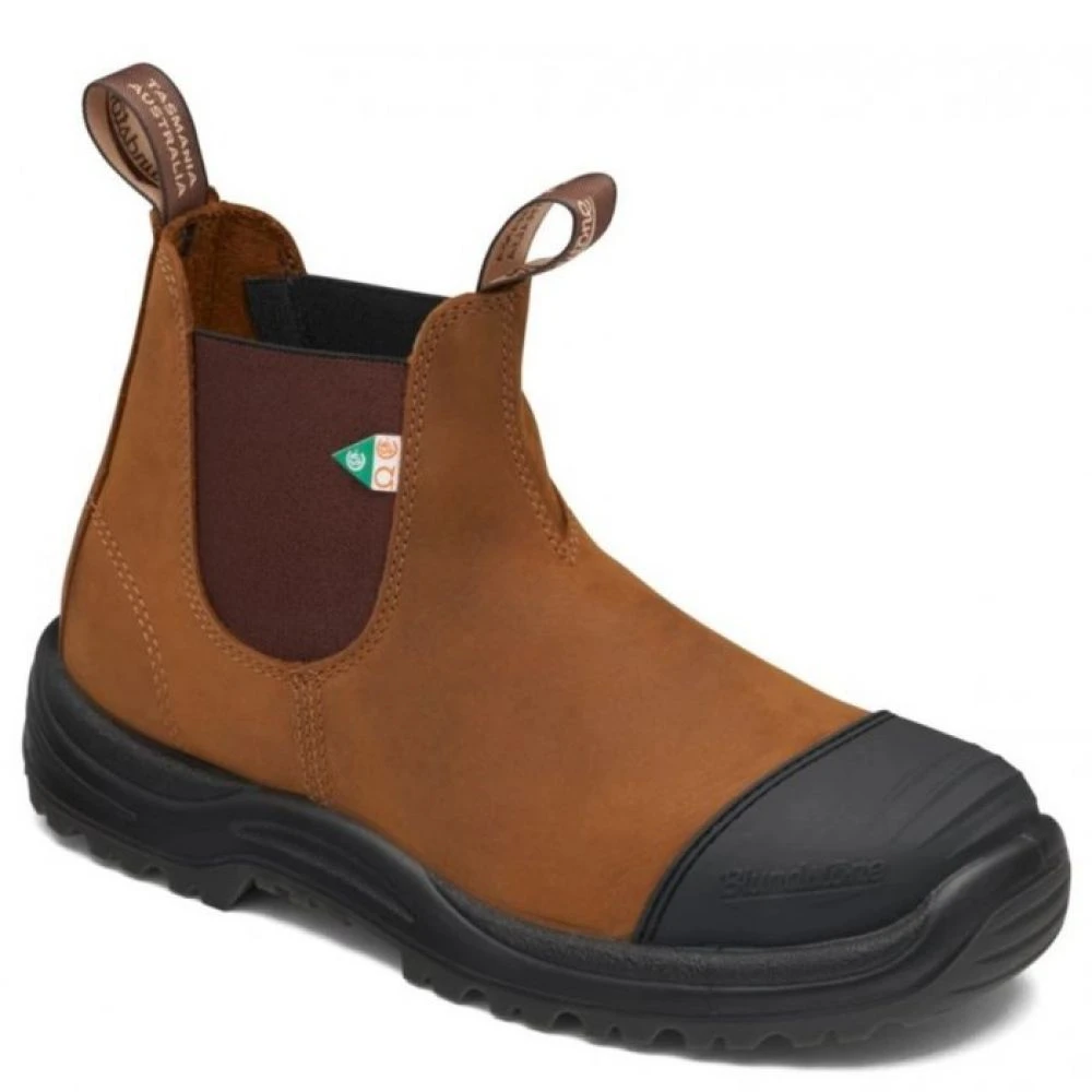 Blundstone Work & Safety Boot Rubber Toe Cap 169 In Saddle Brown 1 Blundstone Work & Safety Boot Rubber Toe Cap 169 In Saddle Brown