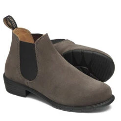 Blundstone Women's Series Low Heel 2173 In Dark Grey Suede -Cheap Shoes Store 2173 1071 3 1100x