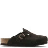 Birkenstock Men's Boston Softbed Suede Leather In Mocha