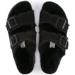 Birkenstock Arizona Shearling In Black -Cheap Shoes Store 7 5 752661 3 1100x