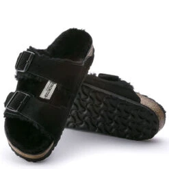 Birkenstock Arizona Shearling In Black -Cheap Shoes Store 7 5 752661 4 1100x