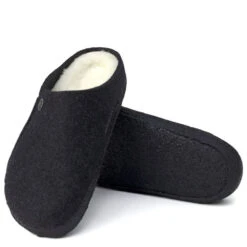 Birkenstock Women's Zermatt Shearling Wool Felt In Anthracite (Narrow Width) -Cheap Shoes Store BI 1015084 2095 4 1100x