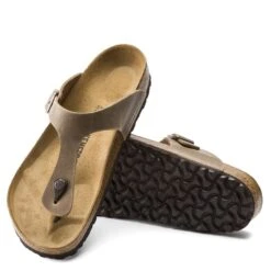 Birkenstock Women's Gizeh Oiled Leather In Tobacco Brown 6 Birkenstock Women's Gizeh Oiled Leather In Tobacco Brown -Cheap Shoes Store BI 943811 634W 3 1100x