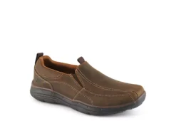 Skechers Mens Dockland Slip On Oxford - Brown