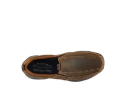 Skechers Mens Dockland Slip On Oxford - Brown -Cheap Shoes Store US 01 311272 05