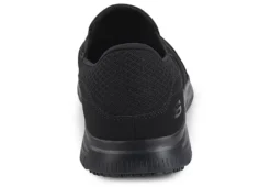 Skechers Mens Mcallen Slip Resistant Work Shoe - Black -Cheap Shoes Store US 01 318033 02