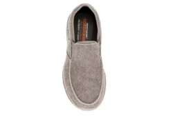 Skechers Mens Moseco Slip On Sneaker - Taupe -Cheap Shoes Store US 01 335293 05
