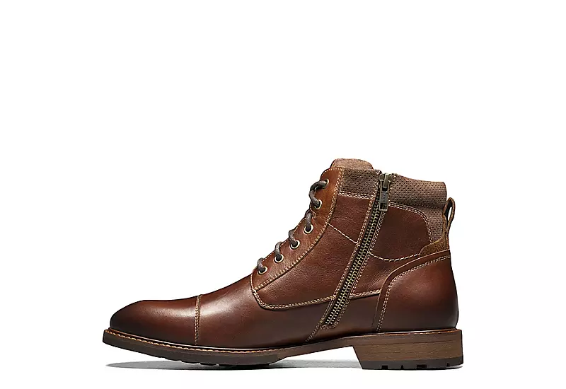 Florsheim Mens Lodge Cap Toe Lace-up Boot - Chestnut 4 Florsheim Mens Lodge Cap Toe Lace-up Boot - Chestnut - Image 4