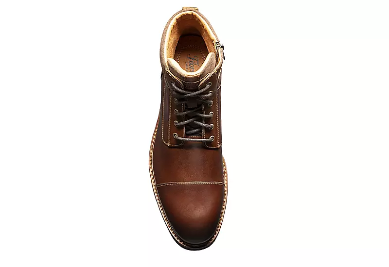 Florsheim Mens Lodge Cap Toe Lace-up Boot - Chestnut 6 Florsheim Mens Lodge Cap Toe Lace-up Boot - Chestnut - Image 6