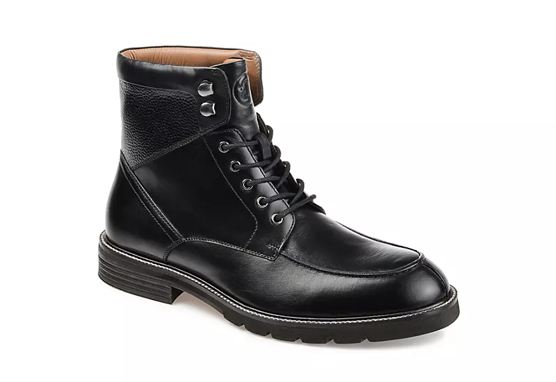 Thomas & Vine Mens Lowry Lace-up Boot - Black 1 Thomas & Vine Mens Lowry Lace-up Boot - Black