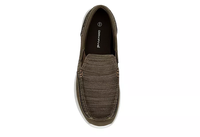 Day Five Mens Belize Slip On Sneaker - Brown 6 Day Five Mens Belize Slip On Sneaker - Brown - Image 6