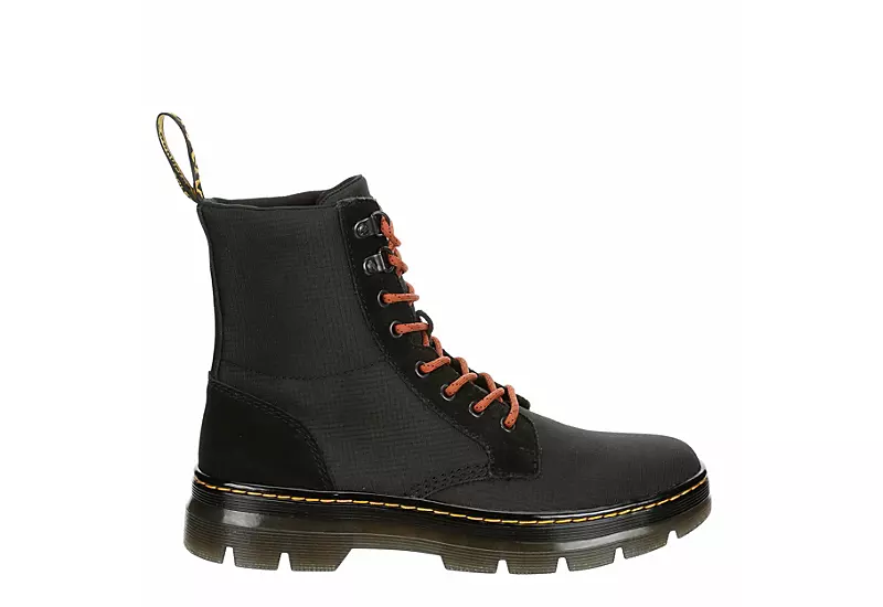 Dr. Martens Dr.martens Mens Combs Combat Boot - Black 2 Dr. Martens Dr.martens Mens Combs Combat Boot - Black - Image 2