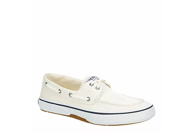 Sperry Mens Halyard 2-eye Sneaker - Off White 1 Sperry Mens Halyard 2-eye Sneaker - Off White