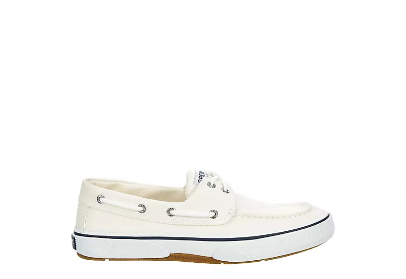 Sperry Mens Halyard 2-eye Sneaker - Off White 2 Sperry Mens Halyard 2-eye Sneaker - Off White - Image 2