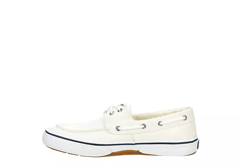 Sperry Mens Halyard 2-eye Sneaker - Off White 4 Sperry Mens Halyard 2-eye Sneaker - Off White - Image 4