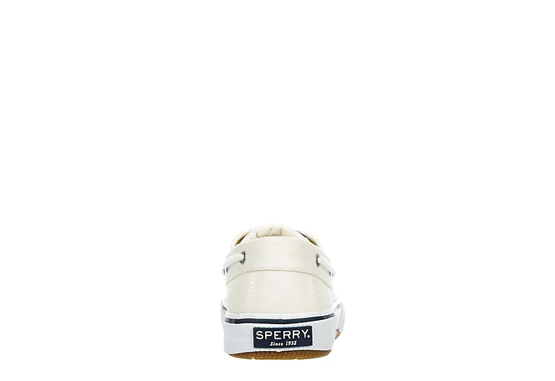 Sperry Mens Halyard 2-eye Sneaker - Off White 5 Sperry Mens Halyard 2-eye Sneaker - Off White - Image 5