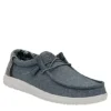 Heydude Mens Wally Slip On Sneaker - Light Blue
