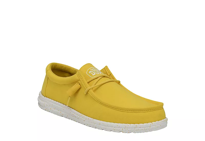Heydude Mens Wally Slip On Sneaker - Yellow 1 Heydude Mens Wally Slip On Sneaker - Yellow