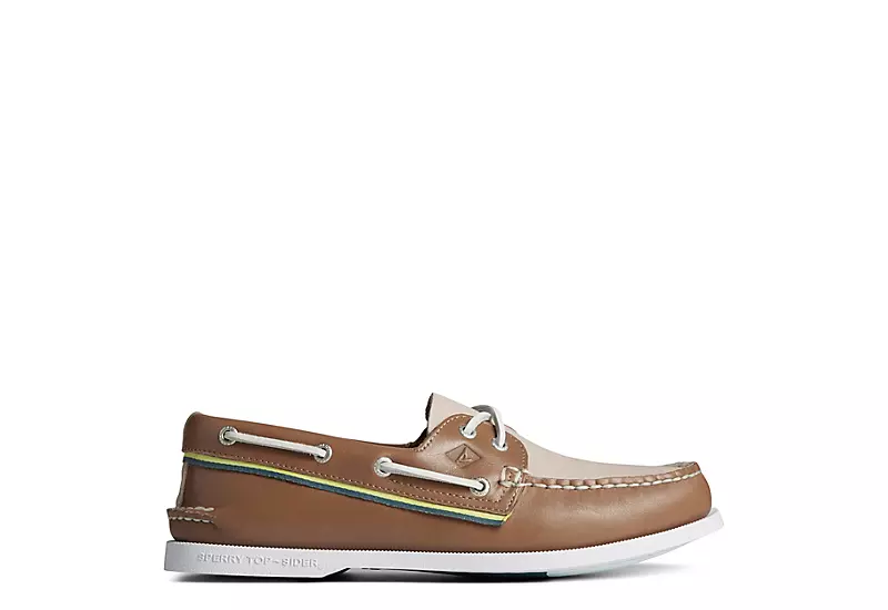 Sperry Mens Ao 2-eye Boat Shoe - Tan 2 Sperry Mens Ao 2-eye Boat Shoe - Tan - Image 2
