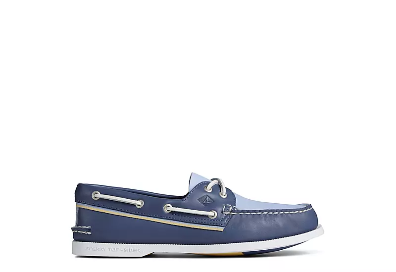 Sperry Mens Ao 2-eye Boat Shoe - Blue 2 Sperry Mens Ao 2-eye Boat Shoe - Blue - Image 2