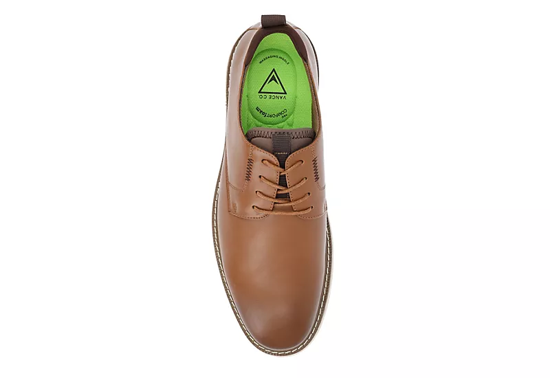 Vance Co Mens Thad Derby Oxford - Tan 6 Vance Co Mens Thad Derby Oxford - Tan - Image 6