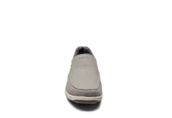 Florsheim Mens Lakeside Canvas Moc Toe Slip On Oxford - Grey -Cheap Shoes Store US 01 502785 02