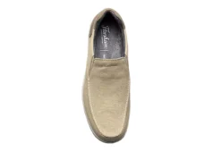 Florsheim Mens Lakeside Canvas Moc Toe Slip On Oxford - Sand -Cheap Shoes Store US 01 502786 05