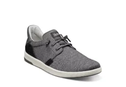 Florsheim Mens Crossover Canvas Plain Toe Slip On Sneaker - Black