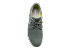 Florsheim Mens Crossover Canvas Plain Toe Slip On Sneaker - Green -Cheap Shoes Store US 01 502872 05