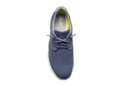 Florsheim Mens Crossover Canvas Plain Toe Slip On Sneaker - Navy -Cheap Shoes Store US 01 502873 05