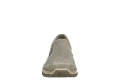 Skechers Mens Respected Slip On Sneaker - Taupe -Cheap Shoes Store US 01 510080 02