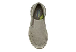 Skechers Mens Respected Slip On Sneaker - Taupe -Cheap Shoes Store US 01 510080 05