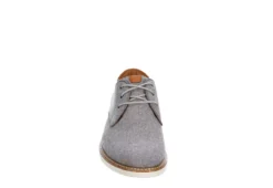 Florsheim Mens Highland Canvas Plain Toe Oxford - Grey -Cheap Shoes Store US 01 521078 02