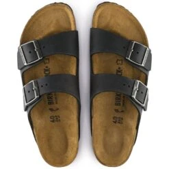 Birkenstock Arizona Oiled Leather In Black -Cheap Shoes Store b i birkenstock arizona oiled leather black 552113 4 1100x