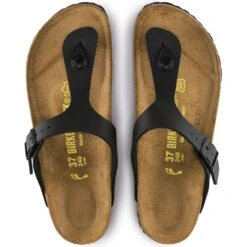 Birkenstock Gizeh Birko-Flor In Black 7 Birkenstock Gizeh Birko-Flor In Black -Cheap Shoes Store b i birkenstock gizeh birko flor black 43693 4 1100x