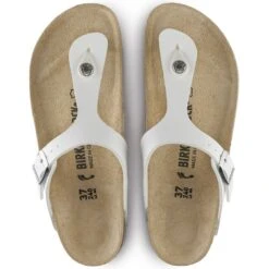 Birkenstock Gizeh Birko-Flor In White -Cheap Shoes Store b i birkenstock gizeh birko flor white 43733 4 1100x
