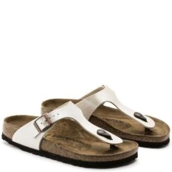 Birkenstock Gizeh Birko-Flor Graceful In Pearl -Cheap Shoes Store b i birkenstock gizeh graceful pearl white 943873 3 1100x