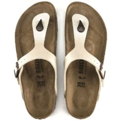 Birkenstock Gizeh Birko-Flor Graceful In Pearl -Cheap Shoes Store b i birkenstock gizeh graceful pearl white 943873 4 1100x