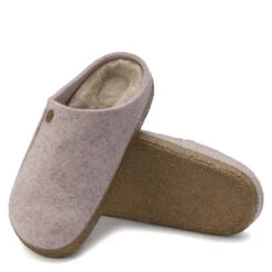 Birkenstock Women's Zermatt Shearling Wool Felt In Light Rose (Narrow Width) -Cheap Shoes Store bi 1023169 2096 4 1100x