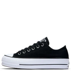 Converse Women's Chuck Taylor All Star Lift Low Top In Black -Cheap Shoes Store c o convers chuck taylor all star lift low top black 560250c 1 1100x