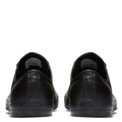 Converse Chuck Taylor All Star Mono Leather Low Top In Black Monochrome -Cheap Shoes Store c o converse chuck taylor all star monochrome leather low top black 135253 5 1100x