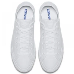 Converse Chuck Taylor All Star Mono Leather Low Top In White Monochrome -Cheap Shoes Store c o converse chuck taylor all star monochrome leather low top white 136823 4 1100x